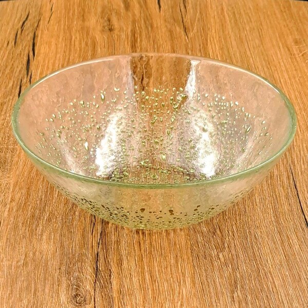 Red Pomegranate Collection 6.5 in. Isla Soup Bowls, Clear & Gold - Set of 4 - 4963-1