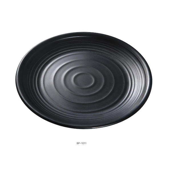 Yanco Black Pearl-1 Round Plate, Black, 24PK - BP-1011