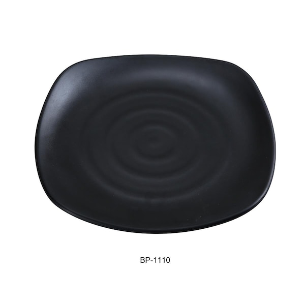 Yanco Black Pearl-1 Square Plate, Black - 10 x 10 in., 24PK - BP-1110