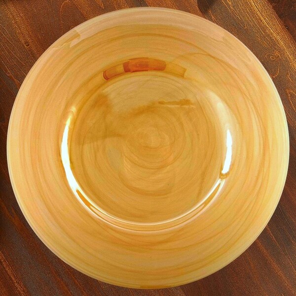 Red Pomegranate Collection 13 in. Nuage Iridescent Charger Plate, Gold - 9947-9