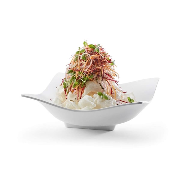 Rossetto Rosseto White Large Square Forme Melamine Bowl, Set of 3, 3PK - MEL012