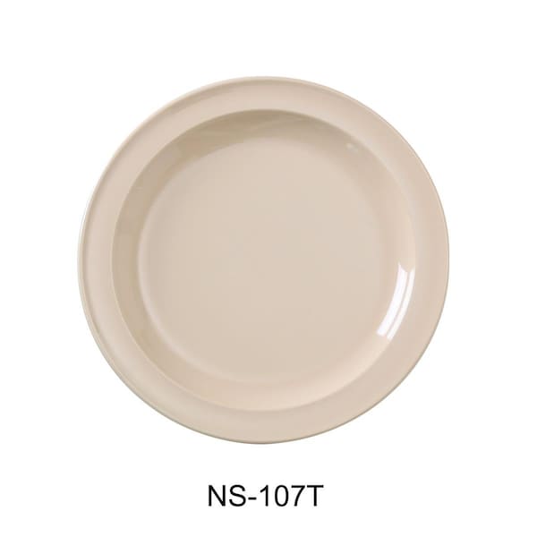 Yanco 7.25 in. Nessico Round Dessert Plate, Tan, 48PK - NS-107T
