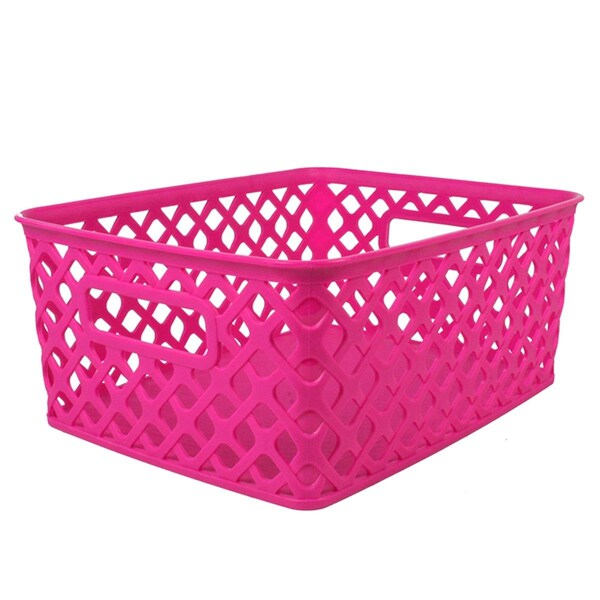 Romanoff Products Small Hot Pink Woven Basket - 3 Each - ROM74007-3