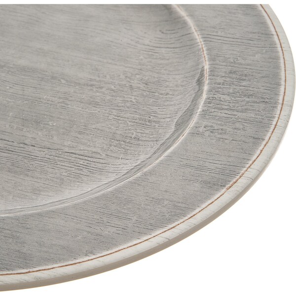 Carlisle Foodservice Melamine Dinner Plate, 11", Smoke, PK12 - 6400118