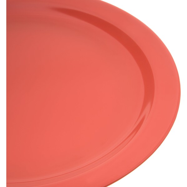 Carlisle Foodservice Melamine Dinner Plate, 10.25", Orn, PK48 - 4350052