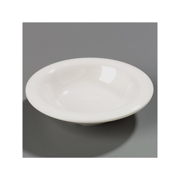 Carlisle Foodservice Melamine Rim Bowl, 6 oz., Bone, PK48 - 3304042