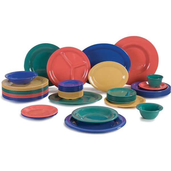 Carlisle Foodservice Melamine Rim Bowl, 6 oz., Bone, PK48 - 3304042