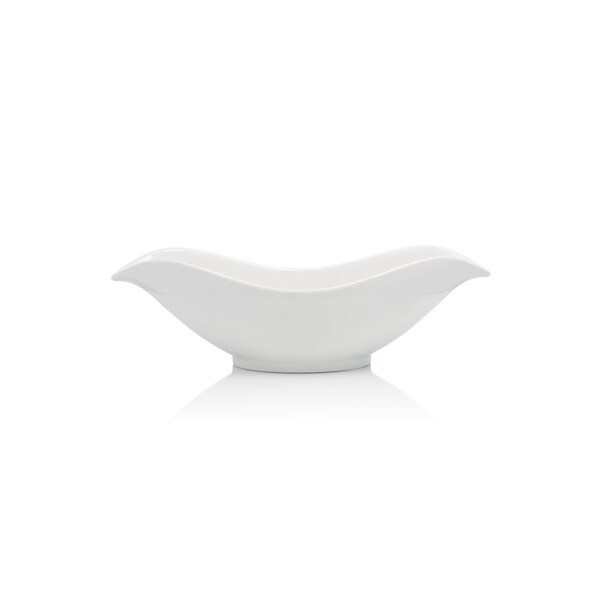 Bon Chef Melamine Petals Bowl  16" X 6 1/8" X 4 3/4"   2 Qt - 53604WHITE