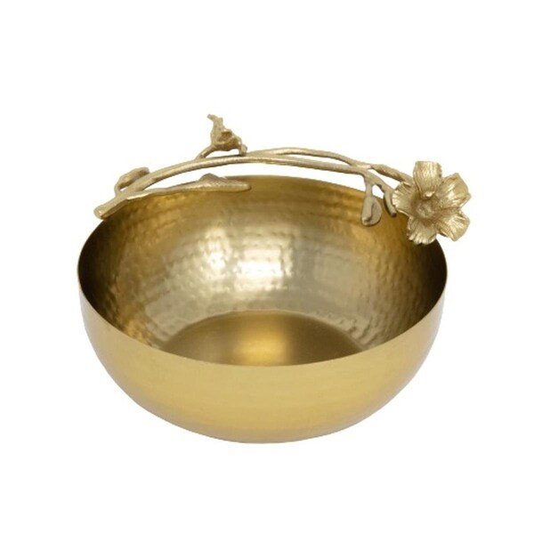 Jiallo Eldora Salad Bowl, Satin Gold - 70214