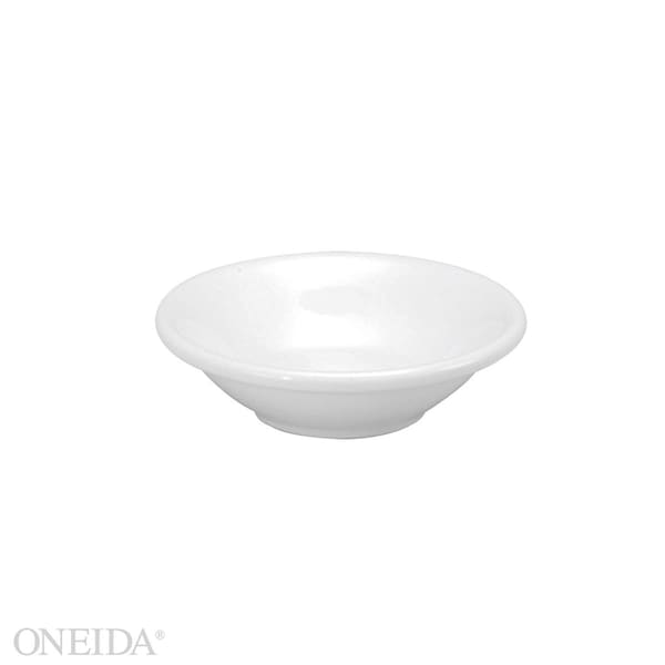Oneida Oneida 3.75" Buffalo Cream White Fruit Rolled Edge Dish, PK36 - F9010000710