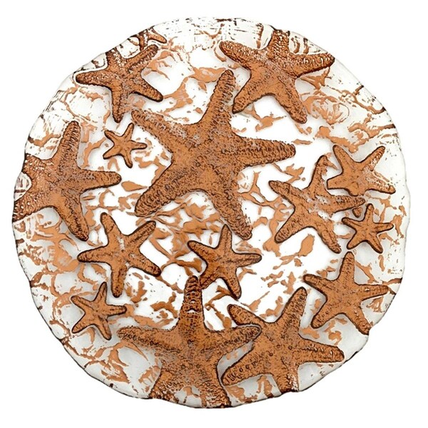 Standalone Sea Star Dessert Plate Mirror, Bronze, 4PK - ST786978