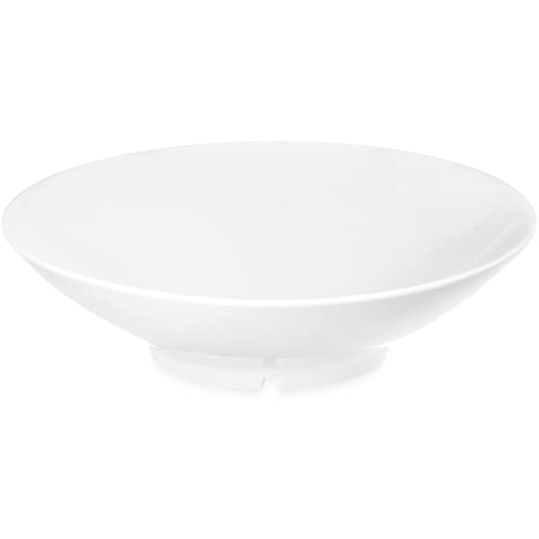 Carlisle Foodservice Melamine Shallow Bowl, 46 oz., Wht, PK12 - ARR24002