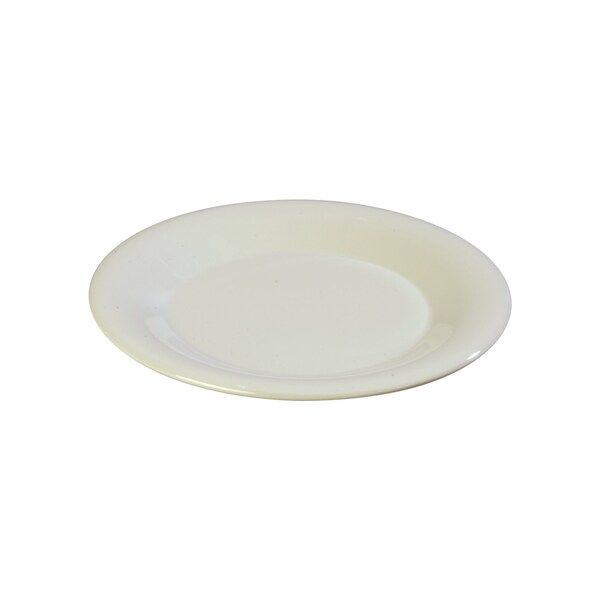 Carlisle Foodservice Wide Rim Dinner Plate, 10.5", Bone, PK12 - 3301042