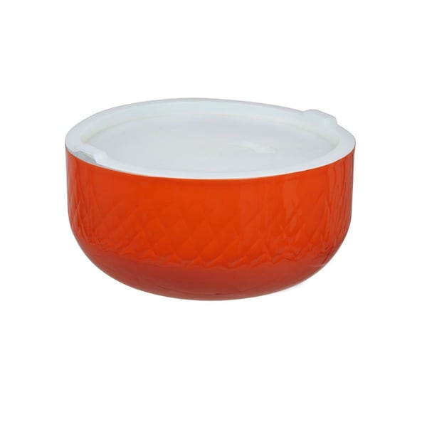 Bon Chef Diamond Coll Cold Wave Bowl Inc. Cover  13 7/8" Dia X 6 3/4" H  10 Qt 2 Oz - 9320DIORANGE