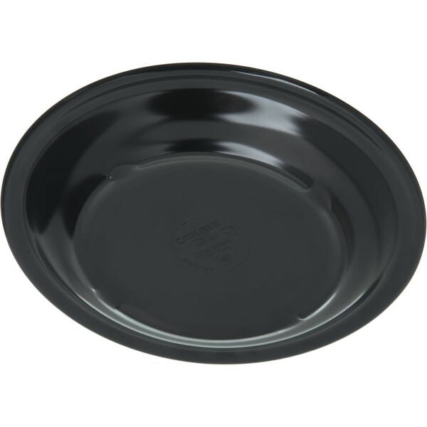 Carlisle Foodservice Melamine Salad Plate, 7.25", Blk, PK48 - 4350303