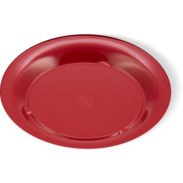 Carlisle Foodservice Narrow Rim Dinner Plate, 10.5", Red, PK12 - 3300205