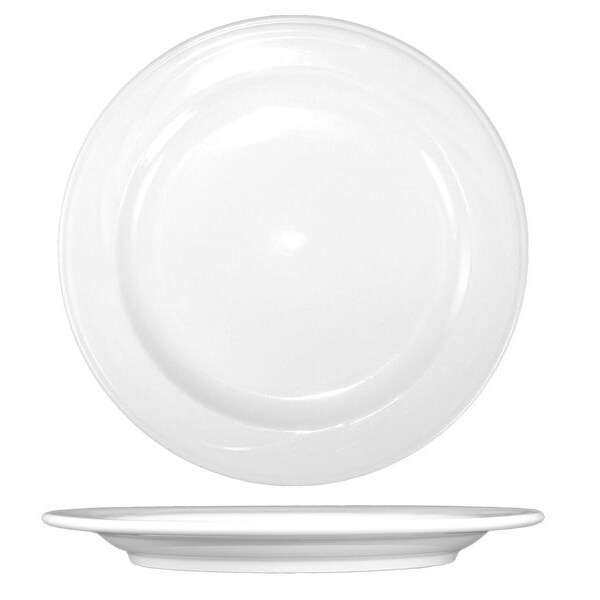 Iti Plate, 6-1/4", Ceramic Bright White PK36 - AM-6