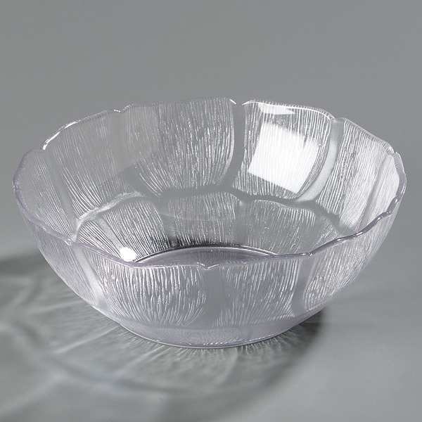 Carlisle Foodservice Petal Mist Bowl, 1-1/4 qt., Polycarbonate Clear PK36 - 6908GR07