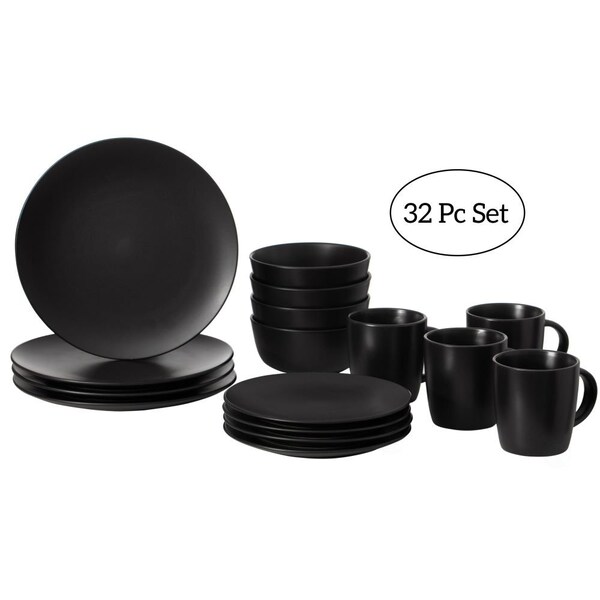 Dinewares 32 PC Dinnerware Dish Set for 8 Person, Mugs, Salad and Dinner Plates and Bowls Sets, Dishes - QI004501.2