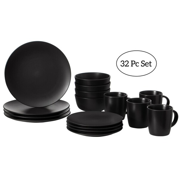 Dinewares 32 PC Dinnerware Dish Set for 8 Person, Mugs, Salad and Dinner Plates and Bowls Sets, Dishes - QI004501.2