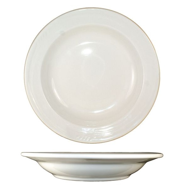 Iti Soup Bowl, 10-1/2 oz., Ceramic American White PK24 - NP-3