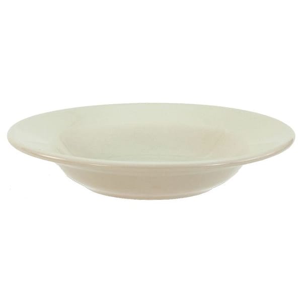Crestware Rimmed Soup Bowl, 12 oz., Ceramic Bone White PK24 - CM61