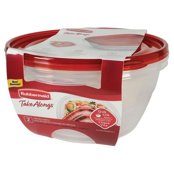 Rubbermaid Rubbermaid 13 cups Clear Food Storage Container 2 pk - 2086745