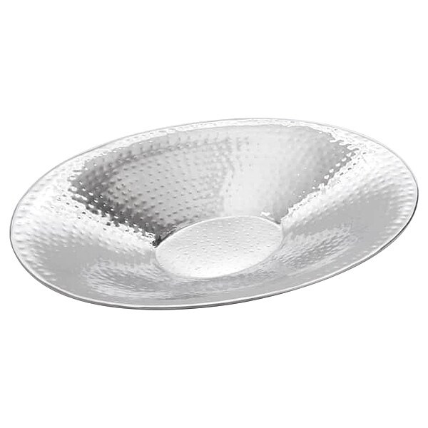 American Metalcraft Hammered Bowl, 18" Silver - HMOV1418