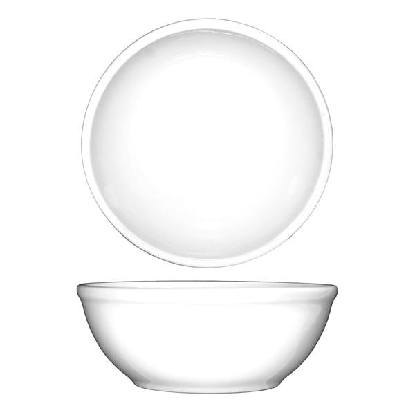 Iti Nappie Bowl, 10 oz., Ceramic European White PK36 - DO-24