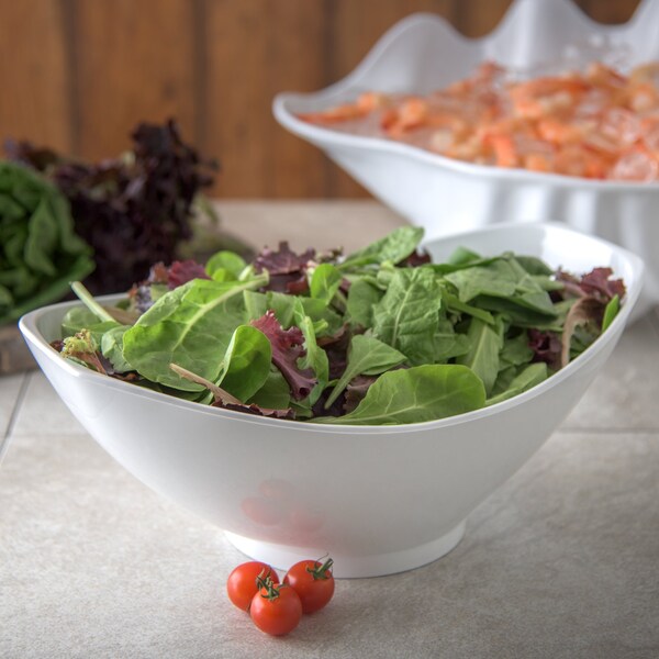 Carlisle Foodservice Bowl, 13-3/4"x9-3/8", White, PK4 - 041102