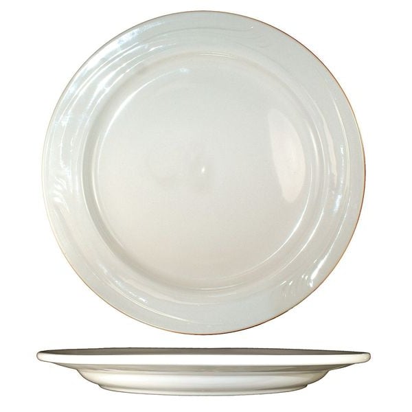 Iti Plate, 12", Ceramic American White PK12 - NP-21