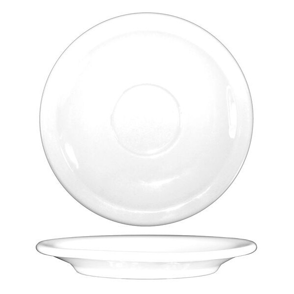Iti Saucer, 4-3/4", Ceramic European White PK36 - DO-36
