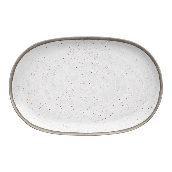 Tarhong TarHong Gray/White Melamine Kiln Platter 1 each - TKN2169MPLPS