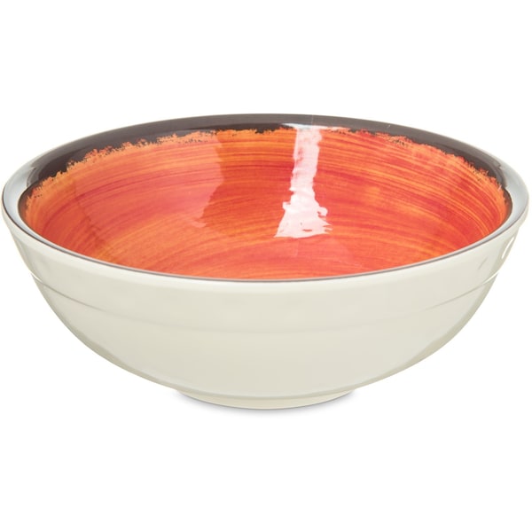 Carlisle Foodservice Melamine Small Bowl, 17 oz., Fireball, PK12 - 5400552