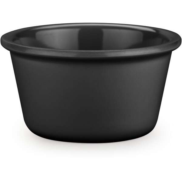 Carlisle Foodservice Melamine Smooth Ramekin, 4 oz, Black - S28303