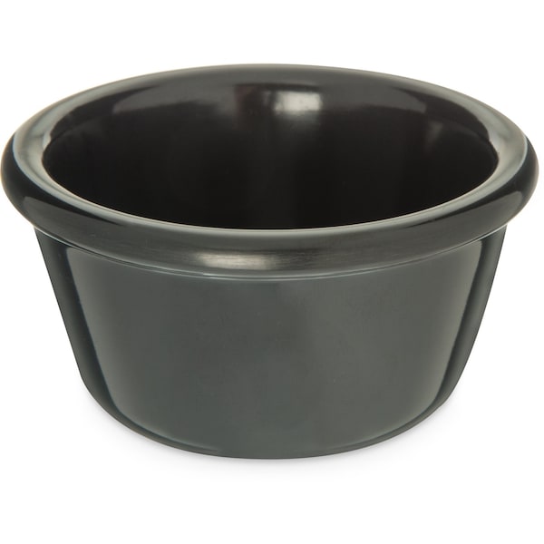 Carlisle Foodservice Melamine Smooth Ramekin, 4 oz, Black - S28303