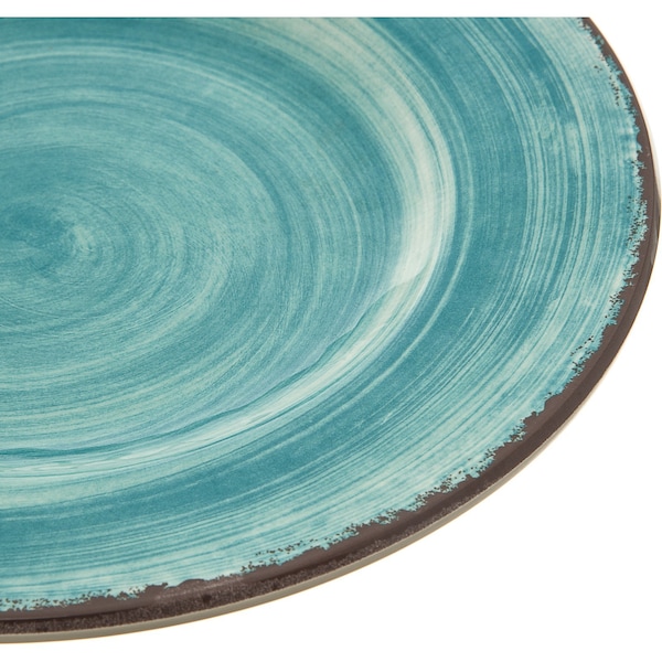 Carlisle Foodservice Melamine Salad Plate, 9", Aqua, PK12 - 5400215