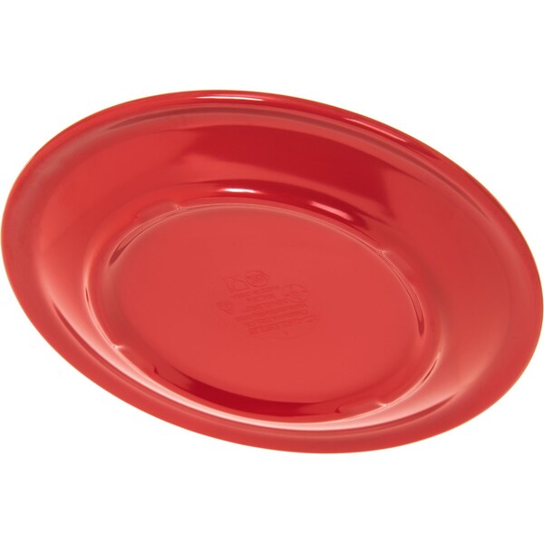 Carlisle Foodservice Melamine Pie Plate, 6.5", Red, PK48 - KL20405
