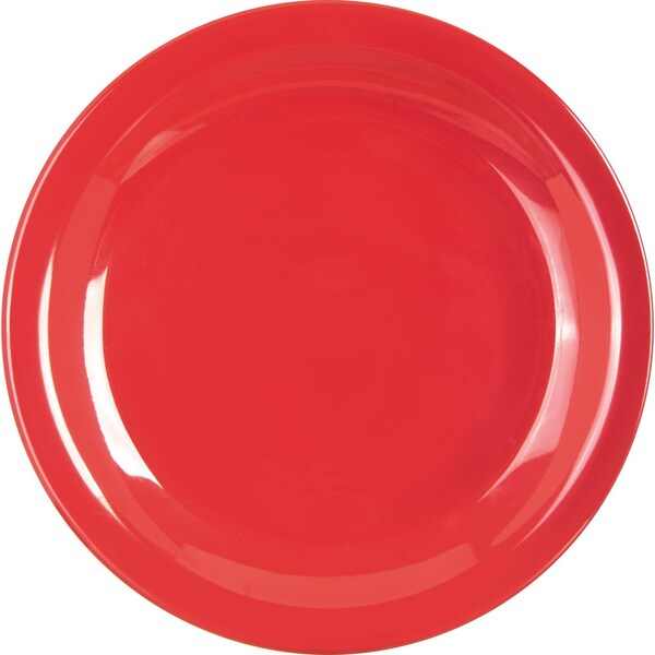 Carlisle Foodservice Melamine Pie Plate, 6.5", Red, PK48 - KL20405