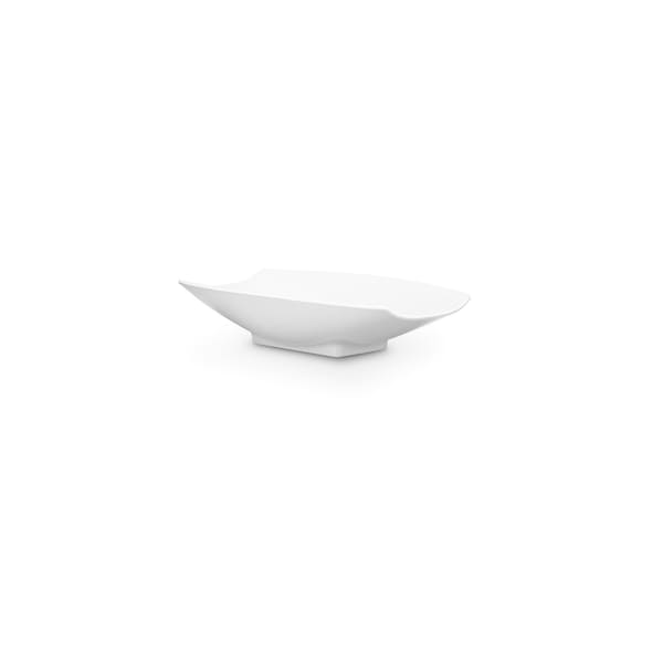 Bon Chef Melamine Curves Bowl - All White 6" X 3 1/2" X 1 1/2" 4 Oz - 53700WHITE