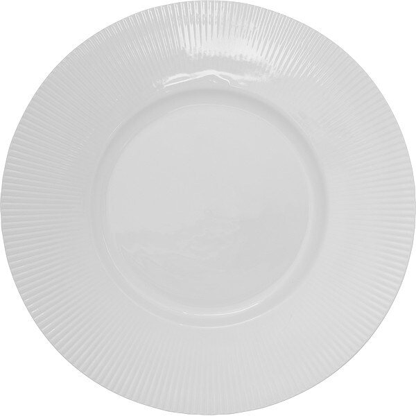 Iti Wide Rim Plate, 9" Dia, Bright White, PK24 - SB-88