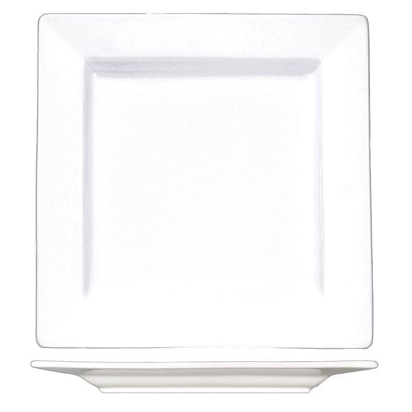Iti Plate, 10-3/4", Ceramic Bright White PK12 - EL-10