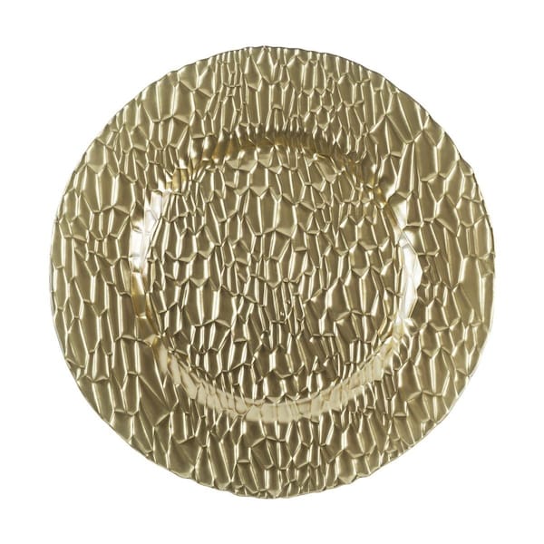 Jiallo 13 in. Frankford Charger Plates, Gold - Set of 4 - 31165