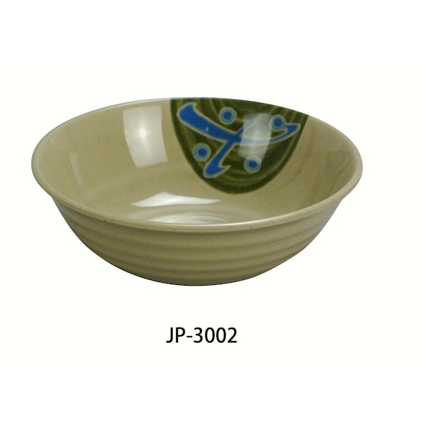 Yanco 5.5 in. 12 oz Japanese Bowl - Melamine, Multi Color, 48PK - JP-3002