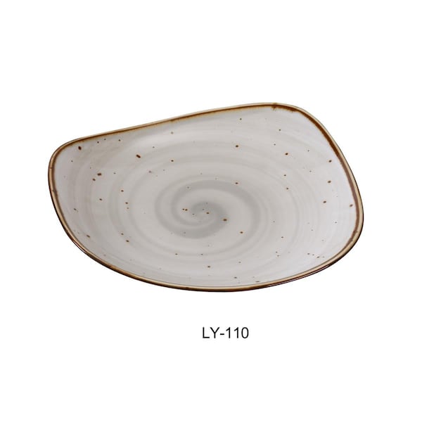 Yanco Lyon 10.5 in. Plate, Reactive Glaze, 12PK - LY-110