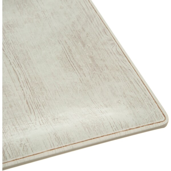 Carlisle Foodservice Melamine Square Plate, 10.5", Buff, PK12 - 6402206