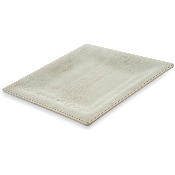 Carlisle Foodservice Melamine Square Plate, 10.5", Buff, PK12 - 6402206