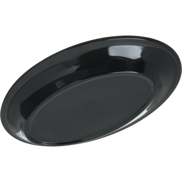 Carlisle Foodservice Mlmn Ovl Platter Tray, 9.25x6.25, Blk, PK24 - 4356303