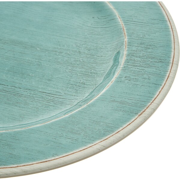Carlisle Foodservice Melamine Dinner Plate, 11", Aqua, PK12 - 6400115