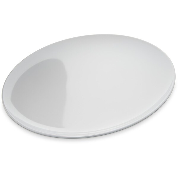 Carlisle Foodservice Melamine Buffet Pizza Plate, 12", Wht, PK12 - 4380002
